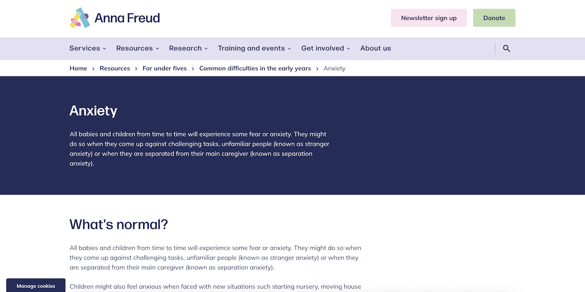 Anna Freud - Anxiety