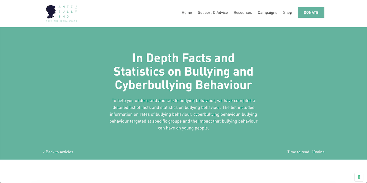 Facts and Statistics on Bullying and Cyberbullying