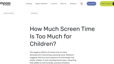 How Much Screen Time Is Too Much for Children?