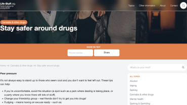 Stay safer around drugs